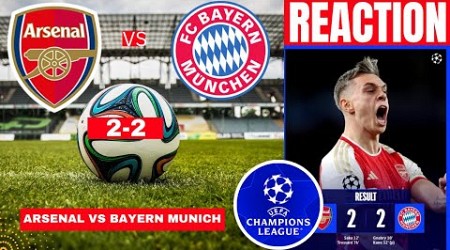 Arsenal vs Bayern Munich 2-2 Live Champions League UCL Football Match Score Highlights Gunners