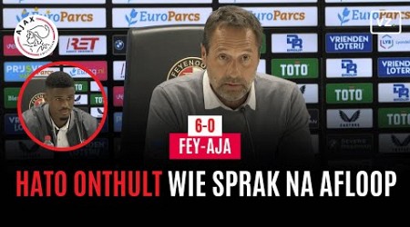 Hato onthult wie zijn mond opendeed in kleedkamer; Van &#39;t Schip schaamt zich na Feyenoord - Ajax