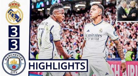 ⚪Real Madrid vs Man City (3-3) HIGHLIGHTS: Bernardo, Valverde, Rodrygo, Foden &amp; All GOALS!