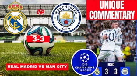 Real Madrid vs Man City 3-3 Live Stream Champions League Football Match Score Commentary Highlights