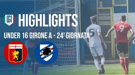 Highlights Genoa-Sampdoria U16 A-B, 24^ giornata stagione 2023-24