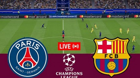 [LIVE] PSG vs Barcelona. UEFA Champions League 23/24 Full Match - VideoGame Simulation