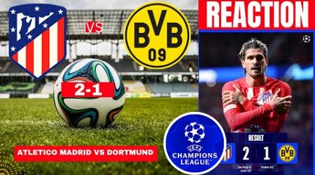 Atletico Madrid vs Borussia Dortmund 2-1 Live Champions League UCL Football Score Highlights Vivo