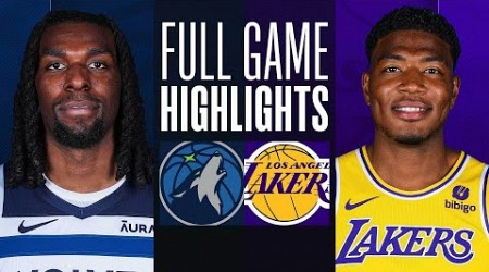 TIMBERWOLVES at LAKERS | FULL GAME HIGHLIGHTS | April 7, 2024