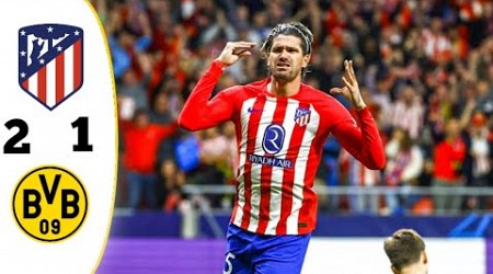 Atletico Madrid vs Dortmund 2 - 1 Highlight &amp; goal