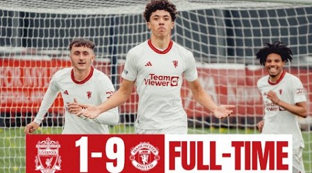 Manchester United 9 - 1 Liverpool | Highlights | Premier League U18 | 06-04-24