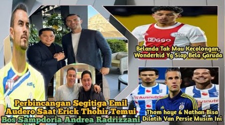 Perbincangan Segitiga Emil Audero Saat Erick Thohir Temui Bos Sampdoria Andrea Radrizzani