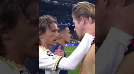 Kevin De Bruyne asked Luka Modric for his shirt at full-time 