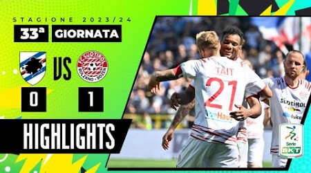 Sampdoria vs Südtirol 0-1 | Il Südtirol sbanca il Ferraris | HIGHLIGHTS SERIE BKT 2023 - 2024