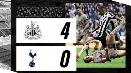 Newcastle United 4 Tottenham Hotspur 0 | Premier League Highlights