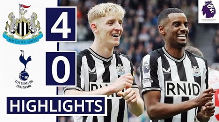 ⚫Newcastle United vs Tottenham (4-0) HIGHLIGHTS: Isak 2 GOALS, Gordon &amp; Schar GOALS!