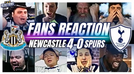 NEWCASTLE &amp; SPURS FANS REACTION TO NEWCASTLE 4-0 TOTTENHAM | PREMIER LEAGUE