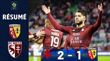 Metz vs Lens (2-1) Résumé aujourd&#39;hui | Ligue 1 2023/24 | RC Lens - Metz | But Georges Mikautadze