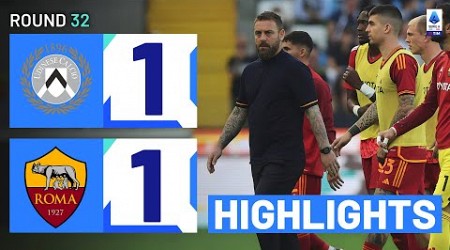 UDINESE-ROMA 1-1 | HIGHLIGHTS | Match interrupted at Bluenergy Stadium | Serie A 2023/24