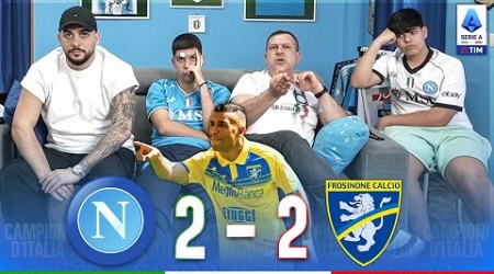 IMBARAZZANTI... NAPOLI-FROSINONE 2-2 | LIVE REACTION NAPOLETANI