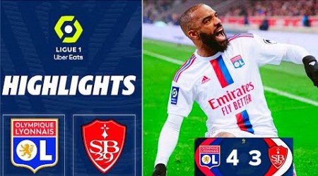 Lyon vs Brest (4-3) Resume | Ligue 1 | OL - Stade Stade Brestois | OL vs Brest But de Maitland Niles