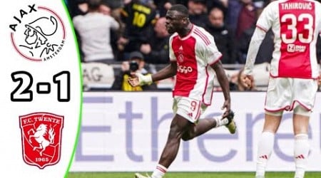 Ajax vs FC Twente 2-1 Eredivisie Netherlands 2024 Breaking News