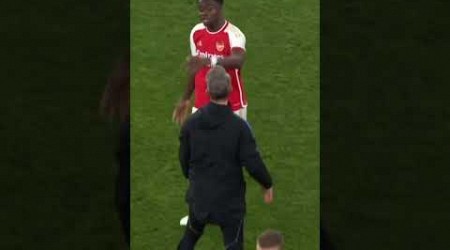 Bukayo Saka was in disbelief at full time after his penalty appeal was turned down 