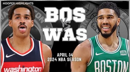 Boston Celtics vs Washington Wizards Full Game Highlights | Apr 14 | 2024 NBA Season