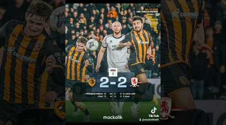 Hull City ve Middlesbrough yenişemedi.