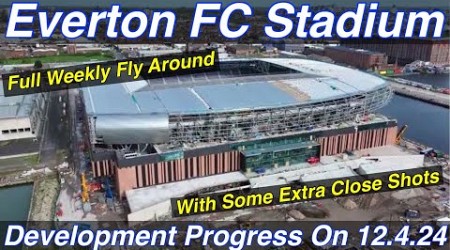 NEW Everton FC Stadium at Bramley Moore Dock. A Full FlyAround!