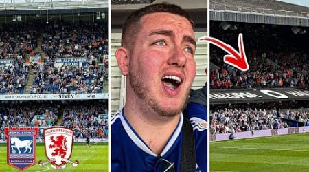INSANE ATMOSPHERE as IPSWICH TOWN go TOP OF THE CHAMPIONSHIP vs MIDDLESBROUGH