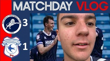 MILLWALL V CARDIFF CITY VLOG! ( CHAMPIONSHIP SURVIVAL CONFIRMED?! )