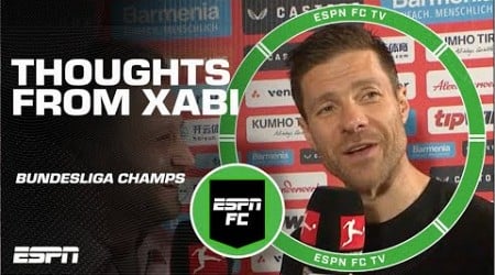 Xabi Alonso thinks EVERYONE at Bayer Leverkusen deserves credit 
