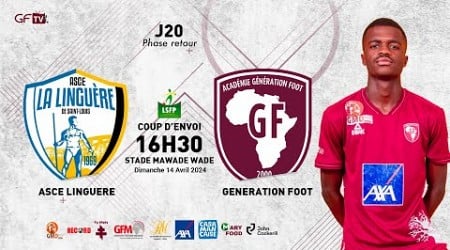 suivez le match ASCE LA LINGUERE vs GÉNÉRATION FOOT 20ème journée Ligue 1 retour