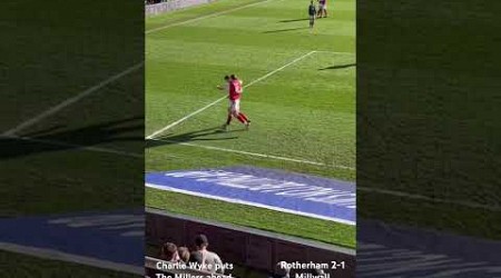 Charlie Wyke Goal | Millers 2-1 Millwall #football #millwall #soccer #fyp #rotherham #rufc