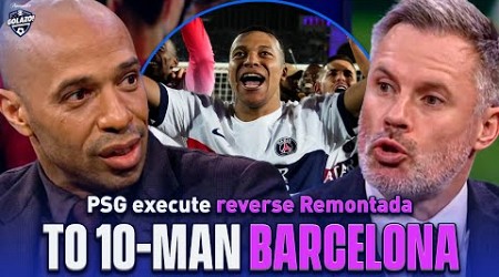 Thierry Henry, Micah &amp; Carragher react to PSG&#39;s remarkable comeback! | UCL Today | CBS Sports Golazo