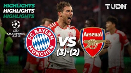 HIGHLIGHTS - Bayern (3)vs(2) Arsenal | UEFA Champions League 2023/24 - 4tos | TUDN - Game Highlights