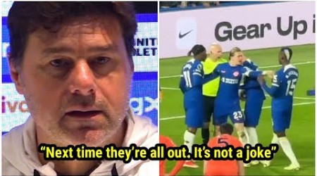 Pochettino&#39;s angry reaction to Madueke and Jackson who tried to take a penalty from Palmer 