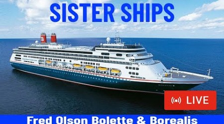 SHIPS TV - Fred Olson Borealis &amp; Bolette Departure LIVE, Port of Southampton