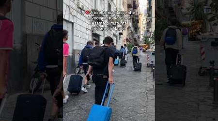 Vado in GITA a NAPOLI con la CLASSE