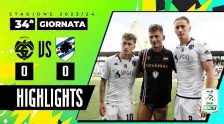 Spezia vs Sampdoria 0-0 | Un derby combattuto al Picco | HIGHLIGHTS SERIE BKT 2023 - 2024