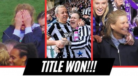 An emotional Amanda Staveley joins in Newcastle United&#39;s title win celebrations