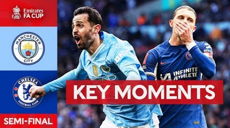 Manchester City v Chelsea | Key Moments | Semi-Final | Emirates FA Cup 2023-24