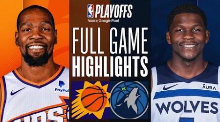 #6 SUNS at #3 TIMBERWOLVES | FULL GAME 1 HIGHLIGHTS | April 20, 2024