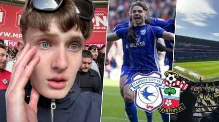 HEARTBREAK AS CARDIFF SCORE TWO LATE GOALS TO BEAT SAINTS! | Cardiff City 2-1 Southampton FC Vlog