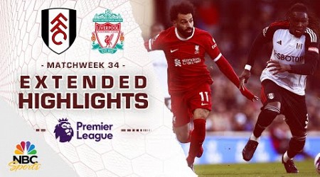 Fulham v. Liverpool | PREMIER LEAGUE HIGHLIGHTS | 4/21/2024 | NBC Sports