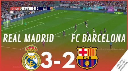 Real Madrid 3-2 Barcelona • La Liga 23/24 | Highlights Simulación &amp; Recreación de VJ