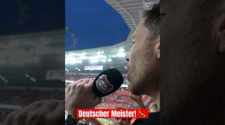 Xabi Alonso feiert die Meisterschaft mit seinem Team und den Fans ♥️⚫️