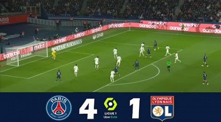 PSG vs Lyon 4-1 | 2024 Ligue 1 | Match Highlights