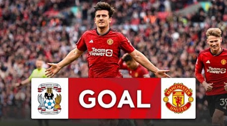 GOAL | Harry Maguire | Coventry City 0-2 Manchester United | Semi-Final | Emirates FA Cup 2023-24
