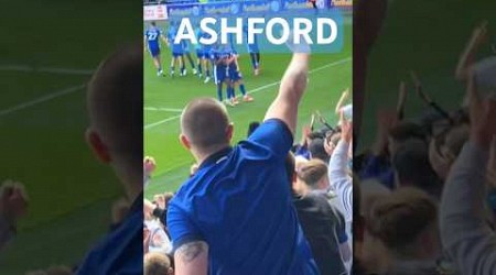 Cian Ashford celebrates in front of Canton End Cardiff City 2 Southampton 1 #bluebirds #cardiffcity