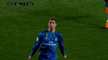 Cristiano Ronaldo Vs Real Betis Away (Stadium Sound) - 17-18 4K By CrixRonnie