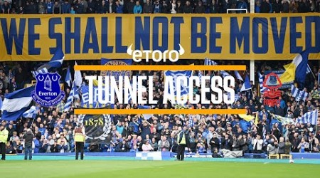 INCREDIBLE FLAG DISPLAY! | Tunnel Access: Everton v Nottingham Forest