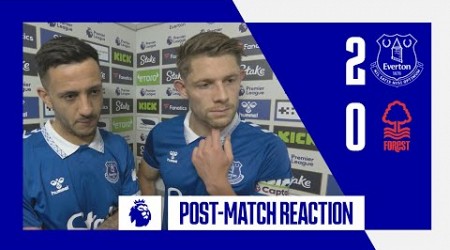 EVERTON 2-0 NOTTINGHAM FOREST: DWIGHT MCNEIL AND JAMES TARKOWSKI&#39;S REACTION!