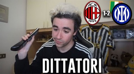 HO SPENTO TUTTO. QUESTI NON LI FERMI NEANCHE IL PROSSIMO ANNO... Milan Inter 1-2